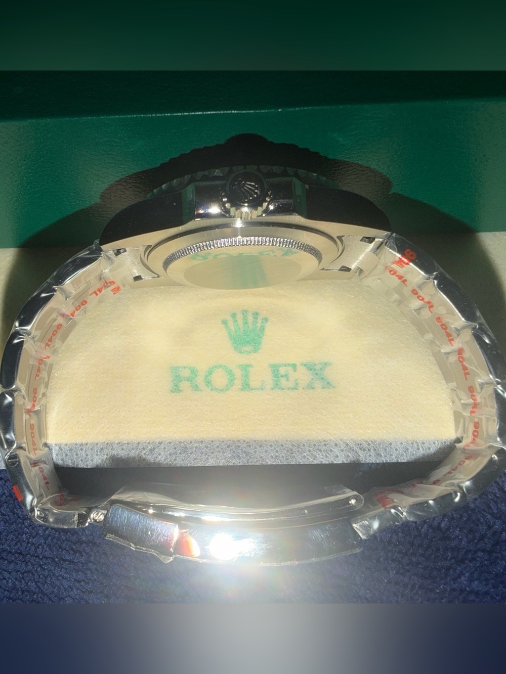 Rolex Men's Stainless Steel Watch with Red and Black. - Picture 7 of 10